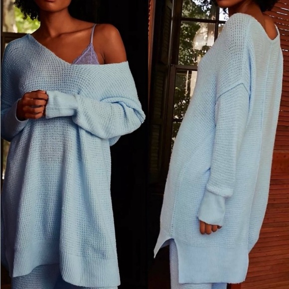 Pull Free People So Plush Avec Lacets – Noir Taille XS – Neuf Avec étiquettes